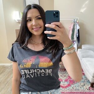 Band Tee Beach Life Festival Crew Neck